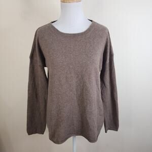 Monticelli 100% Cashmere Italian Sweater Brown Women's Size XS $309